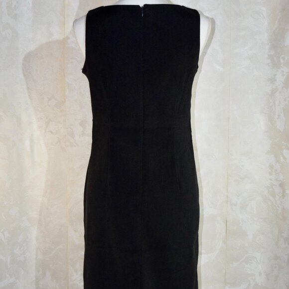 Land's End Women's Black Sleeveless Sheath Dress, Size XS - Picture 2 of 5